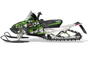 Arctic Cat M Series / Crossfire Sled Graphic Kit - All Years Mad Hatter Green