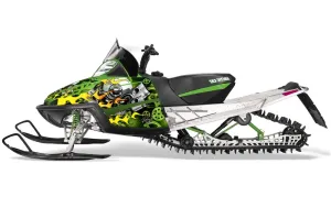 Arctic Cat M Series / Crossfire Sled Graphic Kit - All Years Motorhead Green