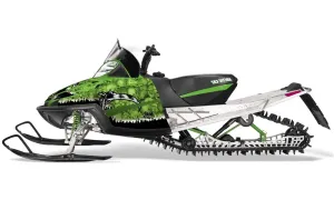 Arctic Cat M Series / Crossfire Sled Graphic Kit - All Years Reaper Green