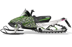 Arctic Cat M Series / Crossfire Sled Graphic Kit - All Years Urban Camo Green