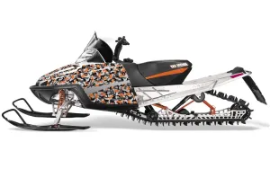 Arctic Cat M Series / Crossfire Sled Graphic Kit - All Years Urban Camo Orange
