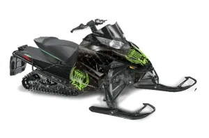 Arctic Cat ProCross Sno Pro Sled Graphic Kit - 2012-2016 Silver Star - Reloaded Green
