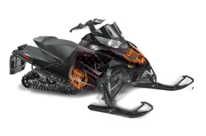 Arctic Cat ProCross Sno Pro Sled Graphic Kit - 2012-2016 Silver Star - Reloaded Orange