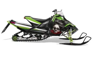 Arctic Cat Sno Pro Race 500 / 600 Sled Graphic Kit - 2008-2011 Bone Collector Black