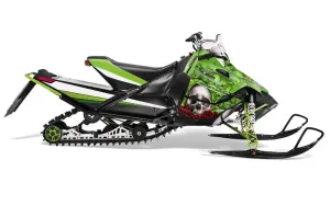 Arctic Cat Sno Pro Race 500 / 600 Sled Graphic Kit - 2008-2011 Bone Collector Green