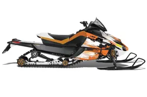 Arctic Cat Z1 Turbo Sled Graphic Kit - 2006-2012 Carbon X Orange
