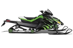 Arctic Cat Z1 Turbo Sled Graphic Kit - 2006-2012 Tribal Flames Green