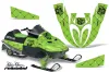 Arctic Cat 120 Sno Pro Youth Sled Graphic Kit - All Years Silver Star - Reloaded Black