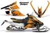 Arctic Cat F Z1 Series Sled Graphic Kit - All Years Diamond Flames Orange