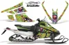 Arctic Cat F Z1 Series Sled Graphic Kit - All Years Ed Hardy - Love Kills Green