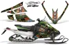 Arctic Cat F Z1 Series Sled Graphic Kit - All Years Ed Hardy - Pirates Green