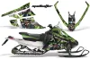Arctic Cat F Z1 Series Sled Graphic Kit - All Years Mad Hatter Green