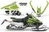 Arctic Cat F Z1 Series Sled Graphic Kit - All Years Playing Cards Green