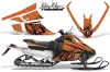 Arctic Cat F Z1 Series Sled Graphic Kit - All Years Silver Star - Reloaded Orange