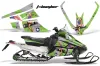 Arctic Cat F Z1 Series Sled Graphic Kit - All Years T Bomber Green