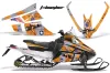 Arctic Cat F Z1 Series Sled Graphic Kit - All Years T Bomber Orange