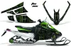Arctic Cat F Z1 Series Sled Graphic Kit - All Years The One Green