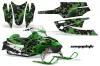 Arctic Cat Firecat F5 / F6 / F7 Sled Graphic Kit - 2003-2006 Camoplate Green