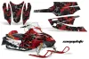 Arctic Cat Firecat F5 / F6 / F7 Sled Graphic Kit - 2003-2006 Camoplate Red