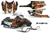 Arctic Cat Firecat F5 / F6 / F7 Sled Graphic Kit - 2003-2006 Firestorm Black