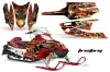 Arctic Cat Firecat F5 / F6 / F7 Sled Graphic Kit - 2003-2006 Firestorm Red