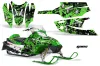 Arctic Cat Firecat F5 / F6 / F7 Sled Graphic Kit - 2003-2006 Guns Green
