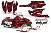 Arctic Cat Firecat F5 / F6 / F7 Sled Graphic Kit - 2003-2006 Skulls N Hammers Red