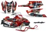 Arctic Cat Firecat F5 / F6 / F7 Sled Graphic Kit - 2003-2006 Mad Hatter Red
