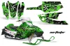 Arctic Cat Firecat F5 / F6 / F7 Sled Graphic Kit - 2003-2006 North Star Green