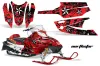 Arctic Cat Firecat F5 / F6 / F7 Sled Graphic Kit - 2003-2006 North Star Red