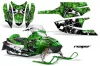 Arctic Cat Firecat F5 / F6 / F7 Sled Graphic Kit - 2003-2006 Reaper Green