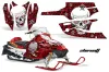 Arctic Cat Firecat F5 / F6 / F7 Sled Graphic Kit - 2003-2006 Showoff Red