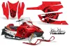 Arctic Cat Firecat F5 / F6 / F7 Sled Graphic Kit - 2003-2006 Silver Star - Reloaded Red