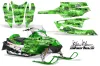 Arctic Cat Firecat F5 / F6 / F7 Sled Graphic Kit - 2003-2006 Silver Star - Silverhaze Green