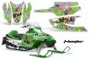 Arctic Cat Firecat F5 / F6 / F7 Sled Graphic Kit - 2003-2006 T Bomber Green