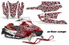 Arctic Cat Firecat F5 / F6 / F7 Sled Graphic Kit - 2003-2006 Urban Camo Red