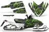 Arctic Cat M Series / Crossfire Sled Graphic Kit - All Years Camoplate Green
