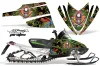 Arctic Cat M Series / Crossfire Sled Graphic Kit - All Years Ed Hardy - Pirates Green