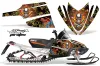 Arctic Cat M Series / Crossfire Sled Graphic Kit - All Years Ed Hardy - Pirates Orange