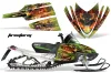 Arctic Cat M Series / Crossfire Sled Graphic Kit - All Years Firestorm Green