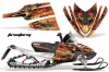 Arctic Cat M Series / Crossfire Sled Graphic Kit - All Years Firestorm Orange