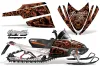 Arctic Cat M Series / Crossfire Sled Graphic Kit - All Years Skulls N Hammers Orange
