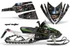 Arctic Cat M Series / Crossfire Sled Graphic Kit - All Years Mad Hatter Black