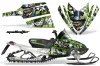 Arctic Cat M Series / Crossfire Sled Graphic Kit - All Years Mad Hatter Green