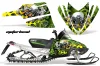 Arctic Cat M Series / Crossfire Sled Graphic Kit - All Years Motorhead Green