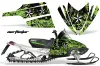 Arctic Cat M Series / Crossfire Sled Graphic Kit - All Years North Star Green