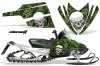 Arctic Cat M Series / Crossfire Sled Graphic Kit - All Years Showoff Green