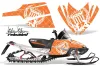 Arctic Cat M Series / Crossfire Sled Graphic Kit - All Years Silver Star - Reloaded Orange