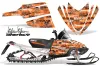 Arctic Cat M Series / Crossfire Sled Graphic Kit - All Years Silver Star - Silverhaze Orange