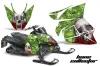 Arctic Cat ProCross Sno Pro Sled Graphic Kit - 2012-2016 Bone Collector Green